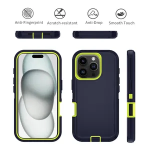 เคสโทรศัพท์ป้องกันการกระแทกหุ้มสำหรับ <span class=keywords><strong>iPhone</strong></span> 11 12 13 14 15 PRO MAX <span class=keywords><strong>x</strong></span> XS xsmax 7 8 PLUS เคสแข็ง PC SE4 SE2 + TPU ฝาหลัง - Product Image 2