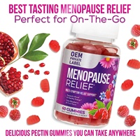 Gommes de soulagement des hormones de la ménopause pour femmes, soutien hormonal, sueurs nocturnes et bouffées de chaleur Soulagement des suppléments de vitamines pour femmes