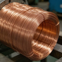 Cable de Cobre Puro al 99.99%, 0.1mm-25mm, Cable Eléctrico de Cobre Desnudo de Alta Conductividad para Transformadores y Bobinados de Motores