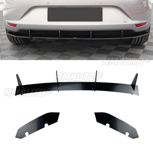 Difusor de Parachoques Trasero Negro Brillante para Coche, Alerón Protector de Parachoques Trasero para SEAT Leon Hatchback MK3 2013-2016 - Product Image 1