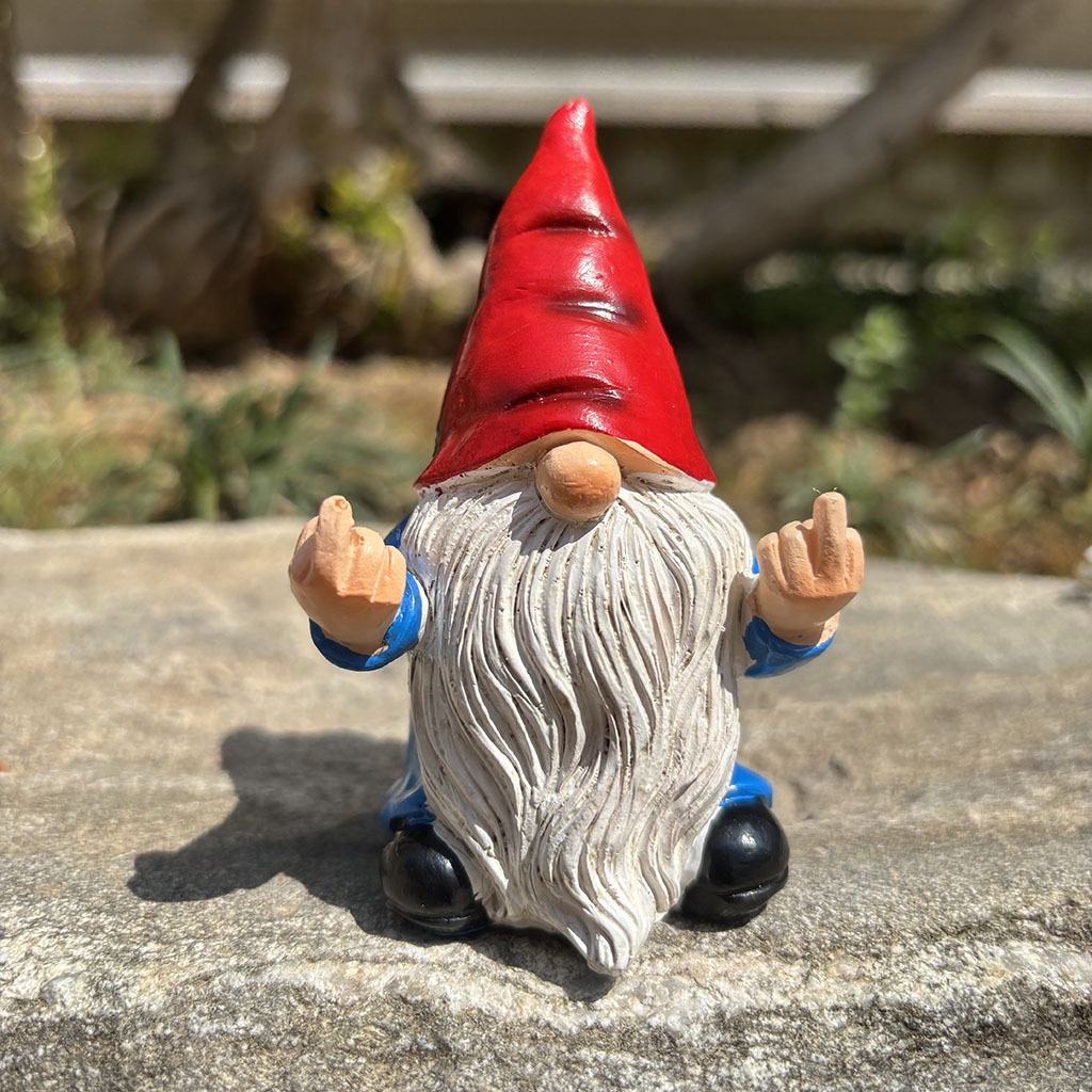 Middle Finger Garden Gnomes Mischievous Outdoor Decor