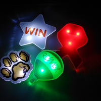 Badge LED clignotant en résine acrylique époxy avec logo personnalisé pour concerts, publicité, festivals, fournitures de fête, cadeau promotionnel