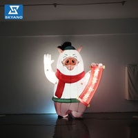 Modèle de cochon gonflable géant pour la décoration de fêtes et festivals en plein air
