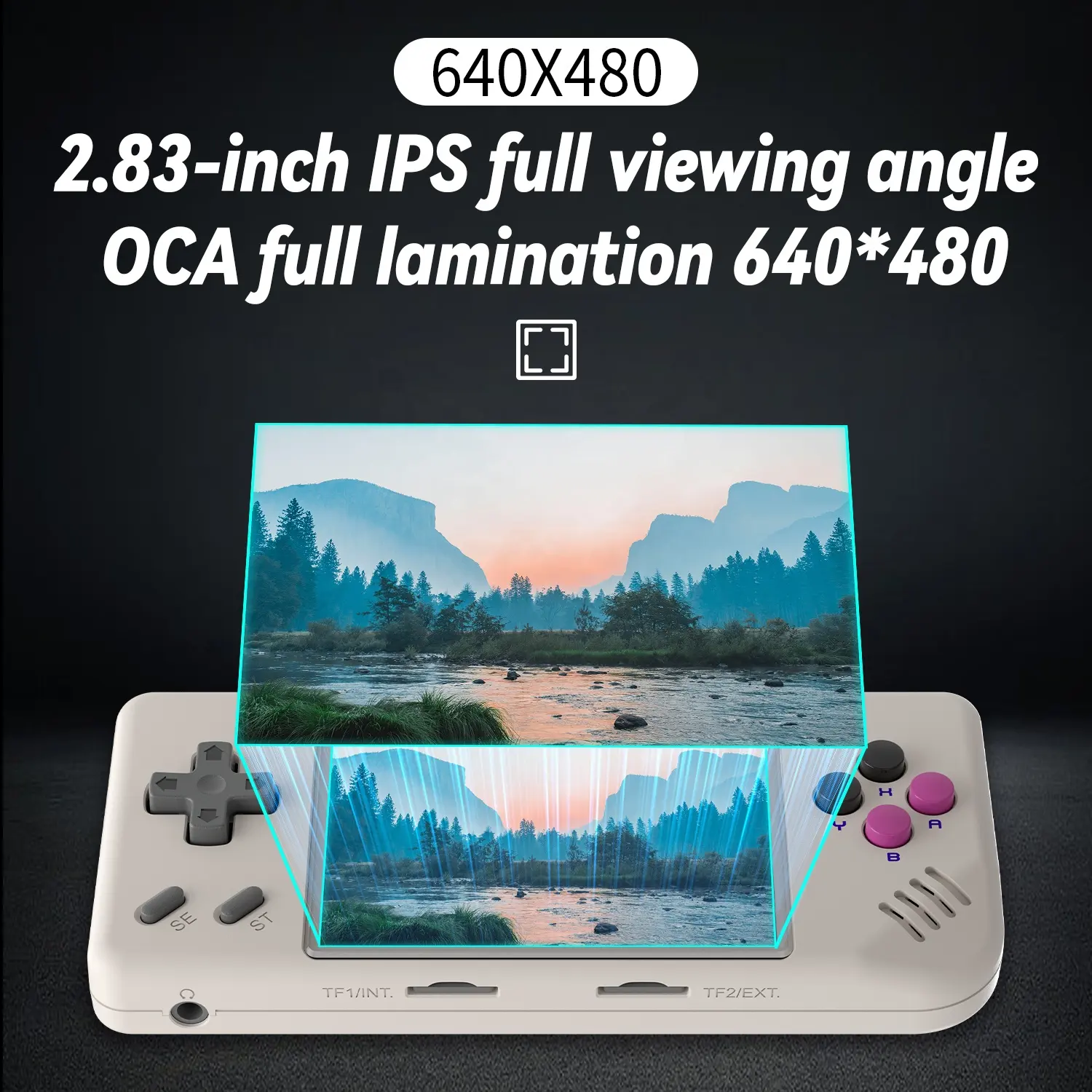 2024 새로운 ANBERNIC 미니 게임 콘솔 RG28XX 휴대용 콘솔 2.83 인치 스크린 640*480 PSP PS1 비디오 게임 에뮬레이터