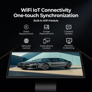 Écran tactile interactif sur pied de 43, 49, 55 pouces 2K 4K avec support de type K pour Android, Linux, Debian, affichage Wi-Fi, kiosque publicitaire - Product Image 2