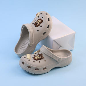 Chocolate Bear <strong>Crocs</strong> Clogs <strong>For</strong> <strong>Women</strong> <strong>White</strong> Non Slip Soft Sole Beach Sandals Four Seasons Wear - Product Image 2