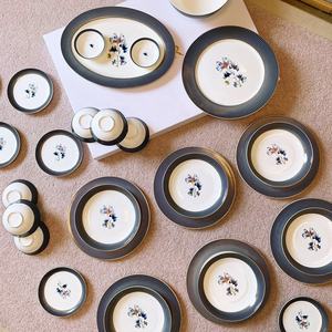 Nouvelle conception, service de table en porcelaine fine de luxe à motif de ginkgo bleu européen - Product Image 1