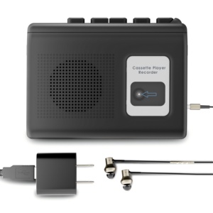 伟大的声音和容易设置便携式小口袋复古复古设计盒式录音机和播放器 - Product Image 4