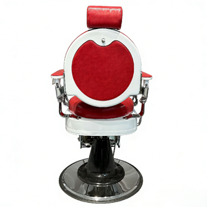Silla de Salón de Belleza de Estilo Moderno, Silla de Barbero Roja <span class=keywords><strong>para</strong></span> Hombres - Product Image 2