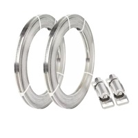 Collier de serrage détachable en acier inoxydable de type américain, étanche, qualité supérieure avec finition zinguée, personnalisation OEM prise en charge