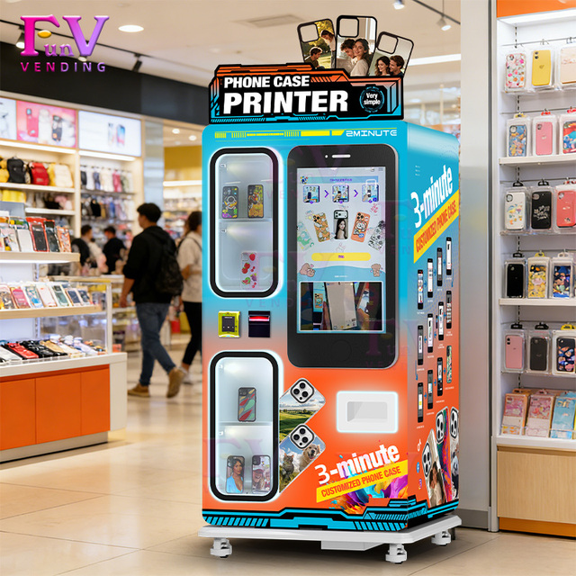 Mobile Phone Case Printer Vending Machine Auto UV Printing Quick Stock Refill High Profit Shopping Mall Airport