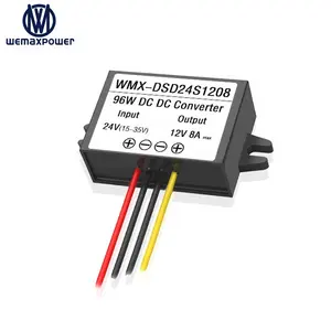 ตัวแปลง DC เป็น DC 24โวลต์12โวลต์12โวลต์12โวลต์8AMP สำหรับรถยนต์ได้รับการรับรอง CE 24VDC 12VDC 8A จ่ายไฟ DC เป็น DC 24โวลต์12โวลต์