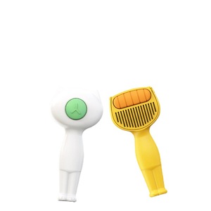 Massage pour chat Brosse d'épilation en un clic Peigne de toilettage Saison de perte Fournitures de nettoyage pour animaux de compagnie - Product Image 5