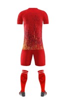 Benutzer definierte orange und schwarz sublimierte Fußball trikot Fußball uniform