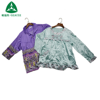 Lingerie de nuit d'occasion en satin de dentelle pour femmes pyjamas vêtements et chaussures pour dames commande minimum 45kg