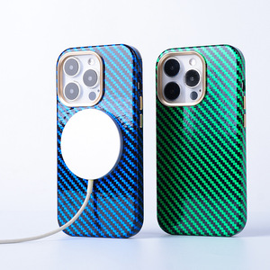 Tùy chỉnh từ sợi carbon mô hình bảo vệ trường hợp đối với Apple cho iPhone 14 cộng với và 17/16Promax bao gồm điện thoại Grip - Product Image 2