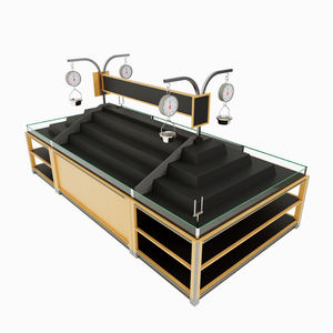 Estantes de Exhibición de Frutas y Verduras de Madera y Metal de Doble Cara, Resistentes, de Gran Capacidad y Multicapa, con Escala - Product Image 4