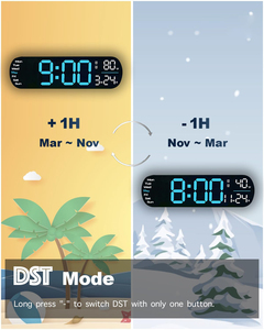 Fashion New Hot Digital Wall <b>Clock</b> Battery Operated Numbers Temperature Date Larger Digital <b>LED</b> Wall <b>Clock</b> for Home Customized - Product Image 3
