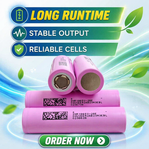 Batterie lithium-ion DMEGC IMR 18650-26E 3.7V 2600mAh 5C à décharge maximale pour outils électriques, lampe torche RC, batterie externe LiNiMnCoO2 - Product Image 1