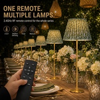 Lampe de table sans fil rechargeable DC de 79 cm de hauteur, simple, pour mariage, avec télécommande E14 et abat-jour en tissu personnalisé pour la décoration de banquets et d'événements
