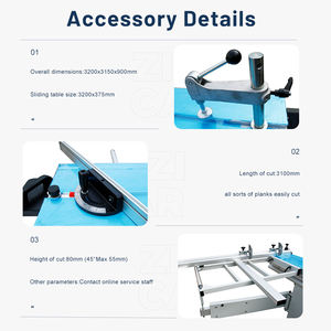 Machines <span class=keywords><strong>de</strong></span> <span class=keywords><strong>menuiserie</strong></span> ZICAR, scie à panneaux horizontale MDF, scie à <span class=keywords><strong>table</strong></span> coulissante, machine à couper le bois, <span class=keywords><strong>travail</strong></span> du bois, sierra <span class=keywords><strong>de</strong></span> mesa deslizante - Product Image 3