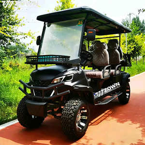 Carrito de Golf Eléctrico de 4 Plazas Más Vendido, Batería de Litio de 48V, 4 Ruedas, Neumáticos Todoterreno, Carrito de Golf Inteligente - Product Image 1