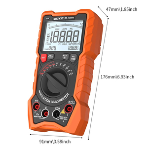 ZT-1000R Insulation Resistance <b>Meter</b> High-Precision 1000V Digital Megohmmeter <b>Auto</b>/Manual Ranging CE Certified Multimeter ZT-100 - Product Image 1