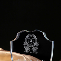 Vente en gros de plaque de trophée de médaille d'honneur en verre cristal personnalisé Cadeaux Vecognitioon