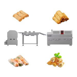 Ligne de production automatique professionnelle de produits céréaliers pour rouleaux de printemps (Lumpia) et enveloppes de raviolis style Shanghai, marque HNRB - Product Image 3