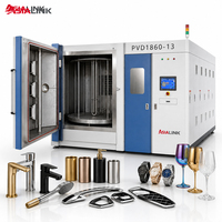 Machine de revêtement PVD AsiaLink avec moteur de pompe pour poignées, couvercles et boutons d'ustensiles de cuisine, fonctionnement automatique, placage ionique sous vide, finition décorative