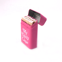 Fabricants de boîtes en métal pour tabac personnalisées OEM/ODM, emballage en métal pour tabac vierge, impression personnalisée, petite boîte rectangulaire pour cigarettes