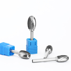 Laiwei Conical Carbide <b>Rotary</b> File 6x6x10 Single Flute For Engraving <b>Machine</b> HRC60 - Product Image 1