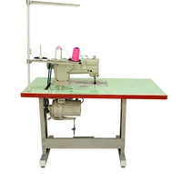 Machine à coudre industrielle 872 à grande vitesse, électronique, à double aiguille, point plat, avec lubrification automatique, moteur robuste en métal