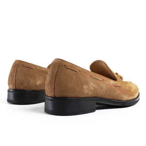 Mocassins en daim pour hommes, luxe discret, faits main, en daim de veau véritable, à enfiler, à pampilles, chaussures décontractées élégantes pour l'été et les vacances - Product Image 4