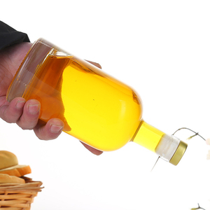 Cao Cấp Dày Cơ Sở Rõ Ràng Glass Rượu Chai Oslo Chai Cho Whiskey <span class=keywords><strong>Vodka</strong></span> Rum Biểu Tượng Tùy Chỉnh In Ấn Tùy Chọn - Product Image 4