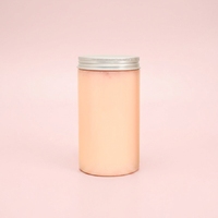 Bouteille de boisson cylindrique en PET de 500 ml avec bouchon en aluminium jetable, pour thé aux fruits et thé au lait infusé à froid, idéale pour la vente ambulante – Produit phare sur internet