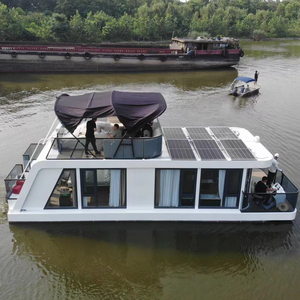 12.5m 41ft nhôm bên gia đình nổi nhà hàng du thuyền tritoon phao Nhà thuyền phía ngoài cho giải trí thể thao để bán - Product Image 2