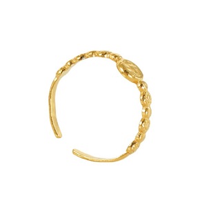 European Style Gold Tone <b>Adjustable</b> <b>Ring</b> For Women Geometric Design Plain Band Gift Jewelry - Product Image 5
