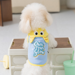 Chaleco para Perro con Diseño de Monstruo de Dibujos Animados en Azul y Morado, Transpirable, de Poliéster, para Primavera/Verano - Product Image 3