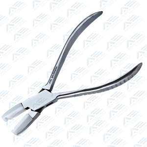 Herramienta óptica para óptico Alicates multiusos de acero inoxidable para montura de anteojos con mordaza de nailon Alicates de punta plana OEM personalizables - Product Image 5