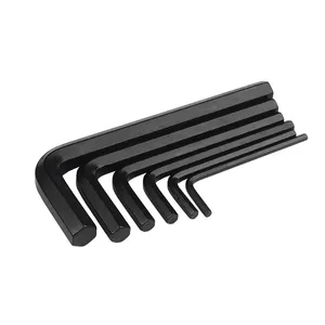 Black Wrench Black Oxide M0.9 M1.27 M1.5 M2 M2.5 M3 M4 M5 M6 M8 L Shape Flat Head Allen Wrench Hex Key