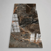 Carreaux de sol en porcelaine effet marbre brillant poli, 1200 x 600 (60x120), pour villas haut de gamme - Vente en gros