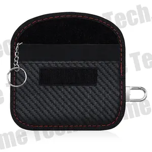 RFID Ví Faraday Túi Lồng EMF Bảo Vệ Điện Thoại Di Động Pouch Chìa Khóa Xe Bảo Vệ Tín Dụng