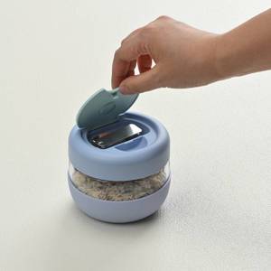 حاوية زجاجية لتخزين الطعام في المطبخ مع غطاء وملعقة قابلة للطي من الفولاذ المقاوم للصدأ، صندوق غداء بينتو آمن للاستخدام في الميكروويف - Product Image 3