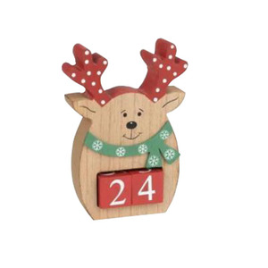 Giáng Sinh Bằng Gỗ Đếm Ngược Lịch Tuần Lộc Elk Moose Craft Trang Trí Giáng Sinh Tuần Lộc Đếm Ngược Lịch - Product Image 4