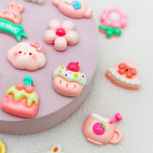 Accesorios de Resina de Animales de Dibujos Animados Variados al por Mayor, Adornos de Pegamento en Crema de 2 cm Pintados para Proyectos de Manualidades DIY - Product Image 2