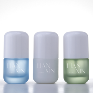 Emballage de cosmétiques en verre à cylindre rond de 30ml 50ml 100ml conteneurs de fond de teint de lotion de soin de la peau bouteilles à pompe de lotion en verre personnalisées - Product Image 3