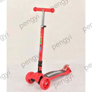 Children's Foldable Scooter 3 Years And Older Height Adjustable <b>Red</b> For Kids - Product Image 1