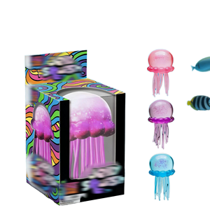 ของเล่นแมงกะพรุนซิลิโคนนุ่มนิ่มยี่ห้อ New Needoh บรรจุกลิตเตอร์ ของเล่นเสริมพัฒนาการ ของเล่นคลายเครียด ของเล่นบีบได้ สำหรับเด็กอายุ 8-13 ปี - Product Image 1