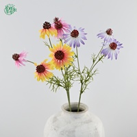 Bouquet de marguerites d'échinacée artificielles éclatantes de 68 cm pour arrangements floraux, fournitures pour centres de table de mariage et événements